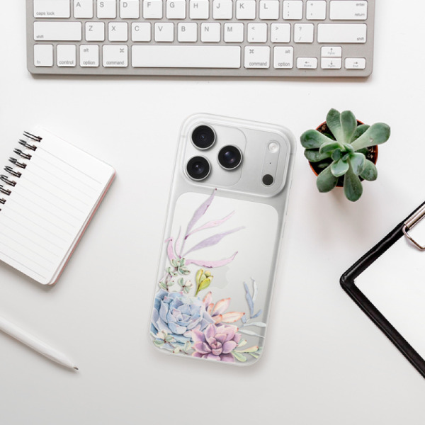 Silikonový kryt iSaprio - Apple iPhone 17 Pro - Sukulent 01
