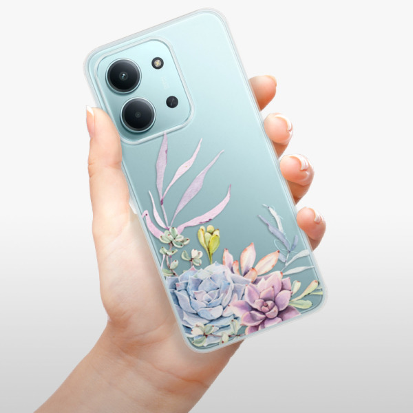 Silikonový kryt iSaprio - Xiaomi Redmi 15C - Sukulent 01