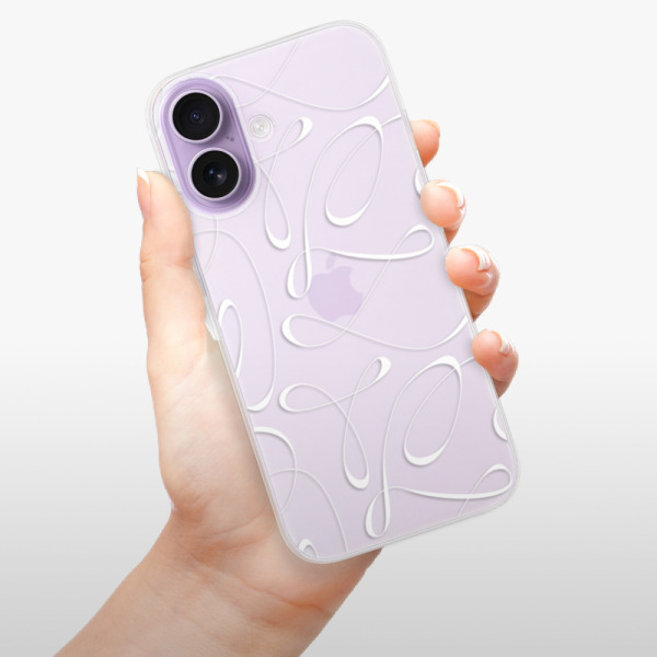 Silikonový kryt iSaprio - Apple iPhone 17 - Fancy - white