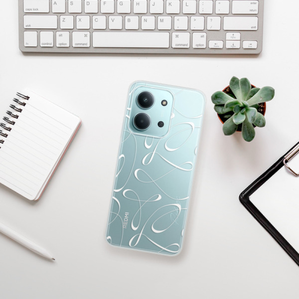 Silikonový kryt iSaprio - Xiaomi Redmi 15C - Fancy - white