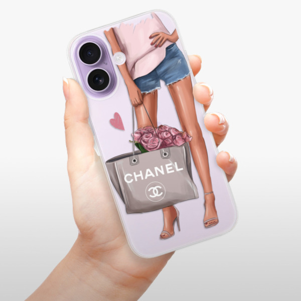 Silikonový kryt iSaprio - Apple iPhone 17 - Paní s kabelkou