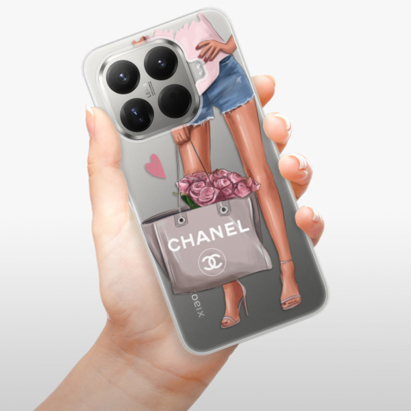 Silikonový kryt iSaprio - Xiaomi 15T Pro - Paní s kabelkou