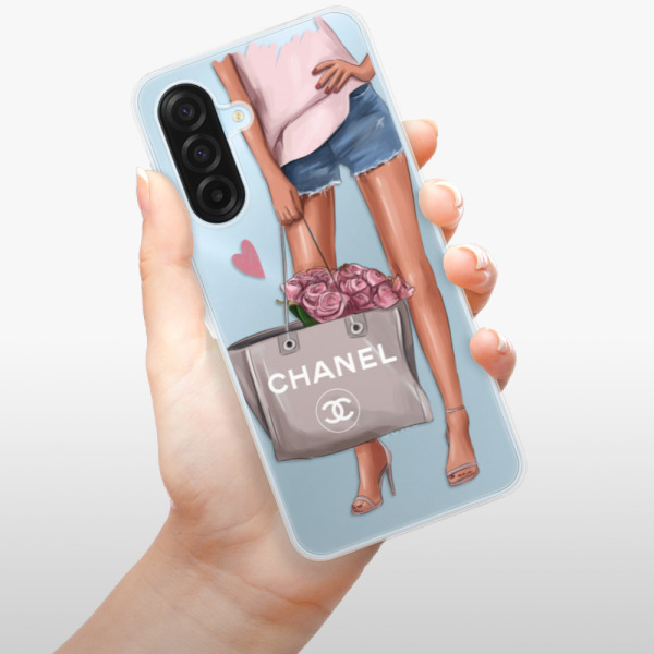 Silikonový kryt iSaprio - Samsung Galaxy A17 / A17 5G - Paní s kabelkou