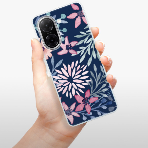 Silikonový kryt iSaprio - Xiaomi Redmi A5 - Leaves on Blue