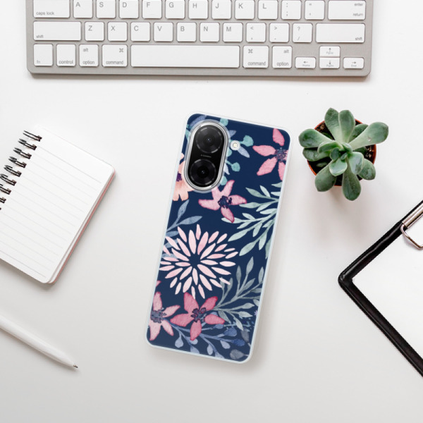 Silikonový kryt iSaprio - Xiaomi Redmi A5 - Leaves on Blue
