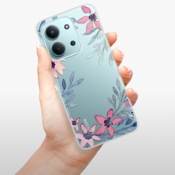 Silikonový kryt iSaprio - Xiaomi Redmi 15C - Leaves and Flowers