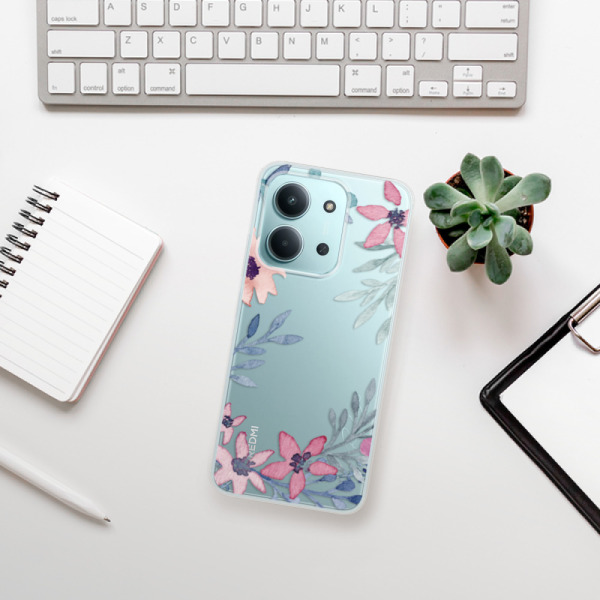 Silikonový kryt iSaprio - Xiaomi Redmi 15C - Leaves and Flowers