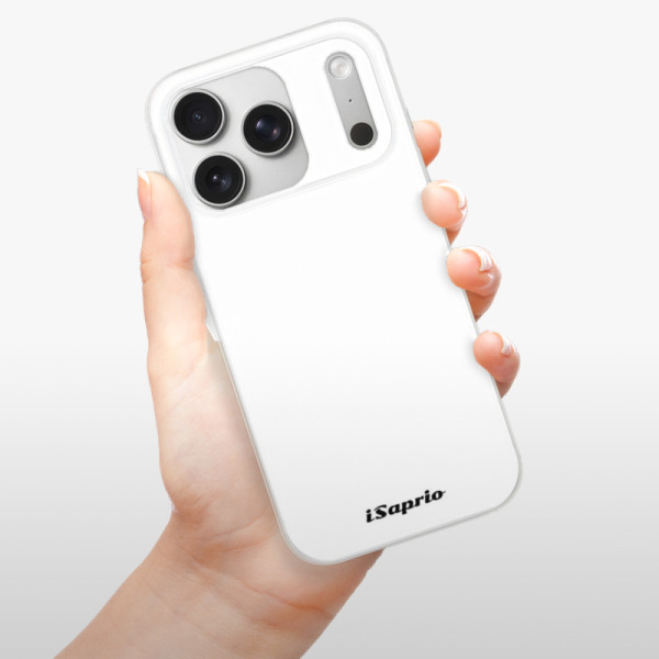Silikonový kryt iSaprio - Apple iPhone 17 Pro - 4Pure - bílý