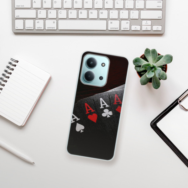 Silikonový kryt iSaprio - Xiaomi Redmi 15C - Poker