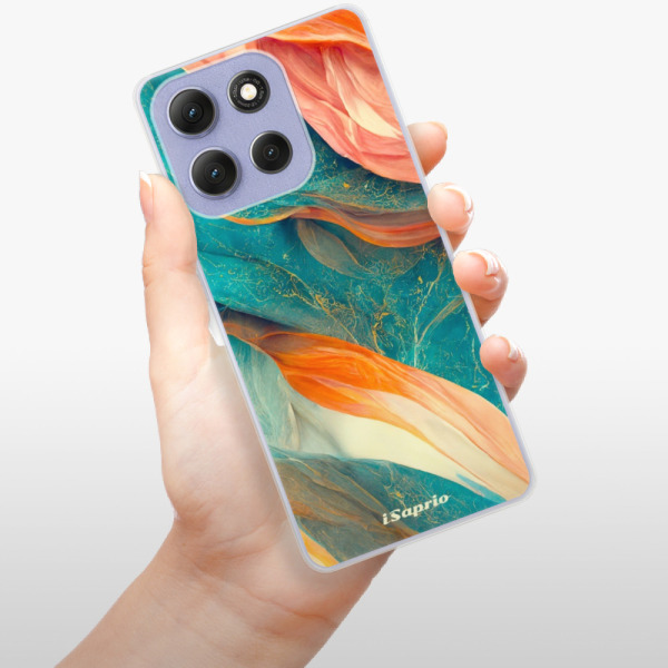 Silikonový kryt iSaprio - Motorola Moto G86 5G - Abstract Marble