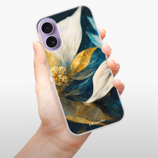 Silikonový kryt iSaprio - Apple iPhone 17 - Gold Petals