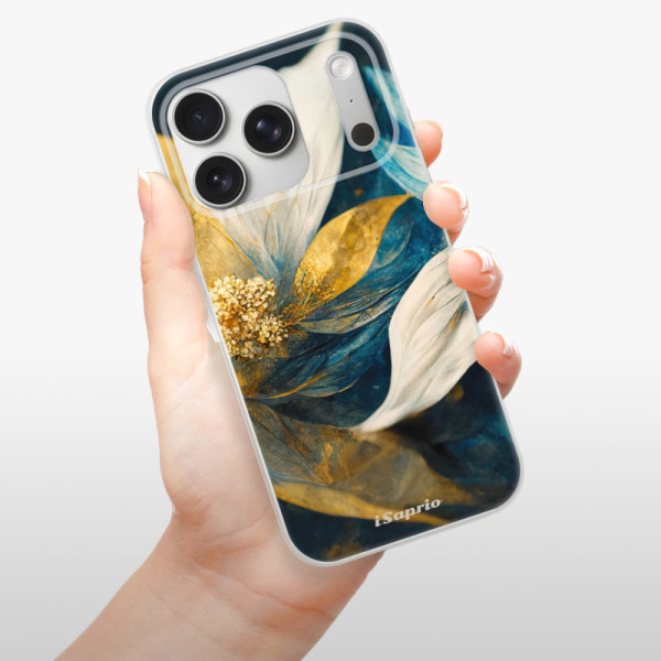 Silikonový kryt iSaprio - Apple iPhone 17 Pro - Gold Petals
