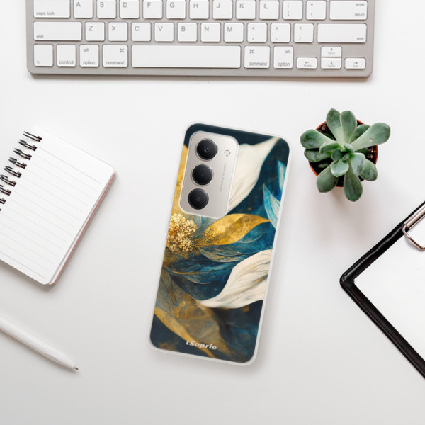 Silikonový kryt iSaprio - Xiaomi Redmi 15 - Gold Petals