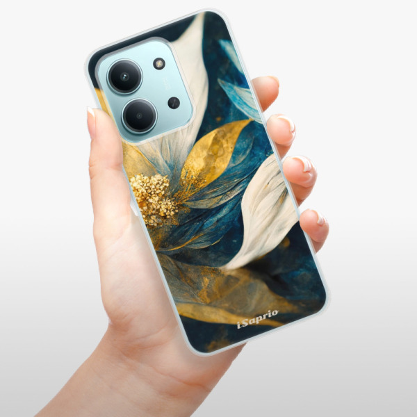 Silikonový kryt iSaprio - Xiaomi Redmi 15C - Gold Petals