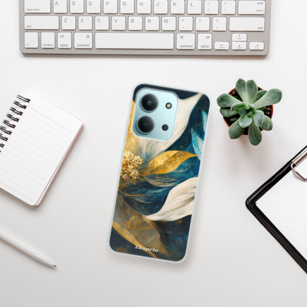 Silikonový kryt iSaprio - Xiaomi Redmi 15C - Gold Petals