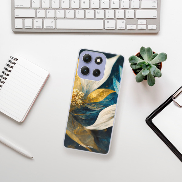 Silikonový kryt iSaprio - Motorola Moto G86 5G - Gold Petals