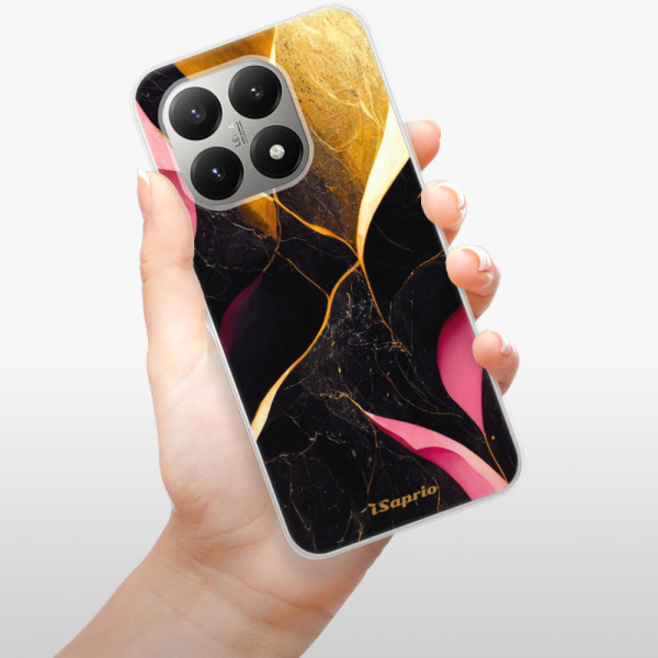 Silikonový kryt iSaprio - Xiaomi 15T - Gold Pink Marble