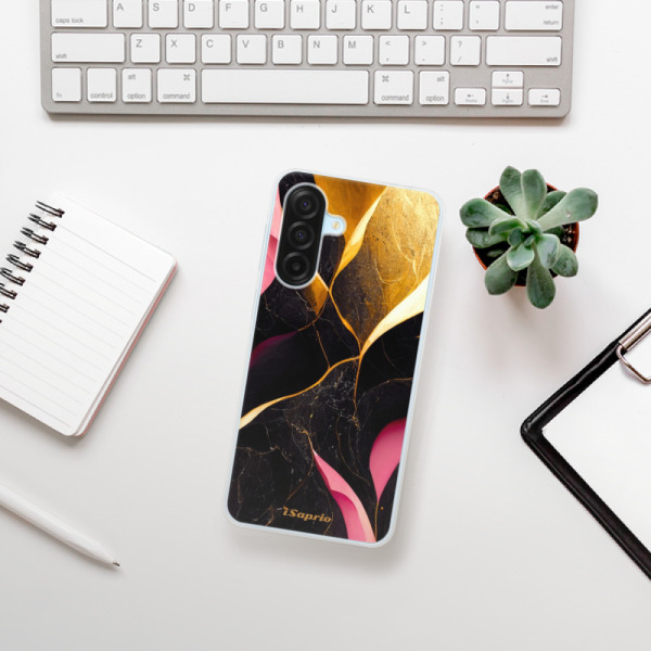 Silikonový kryt iSaprio - Samsung Galaxy A17 / A17 5G - Gold Pink Marble