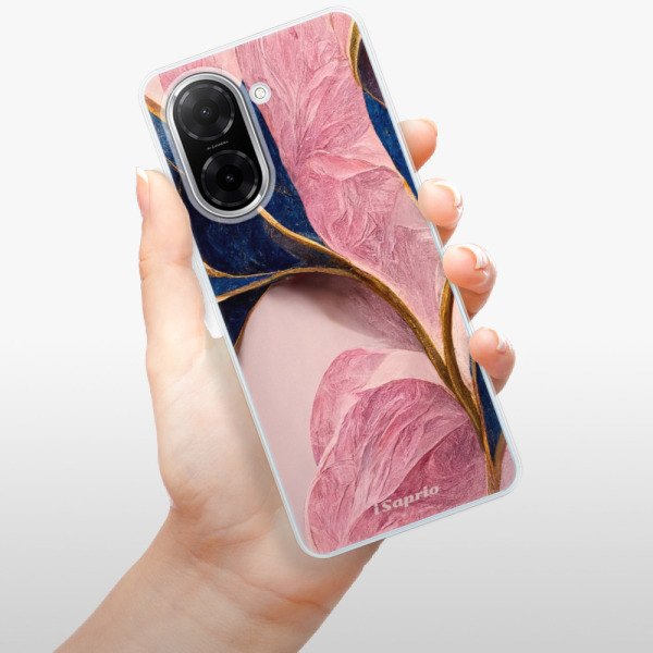 Silikonový kryt iSaprio - Xiaomi Redmi A5 - Pink Blue Leaves