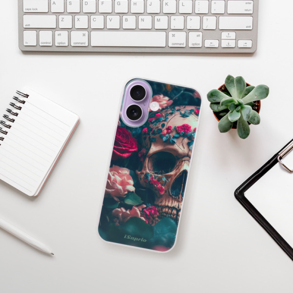 Silikonový kryt iSaprio - Apple iPhone 17 - Skull in Roses