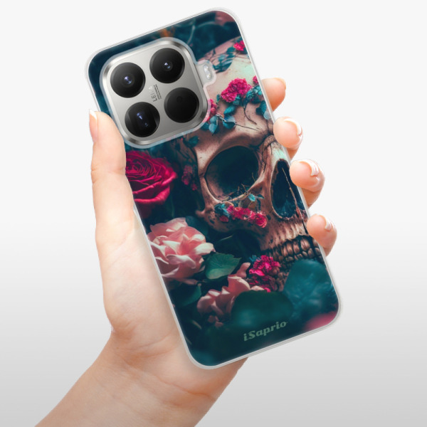 Silikonový kryt iSaprio - Xiaomi 15T Pro - Skull in Roses