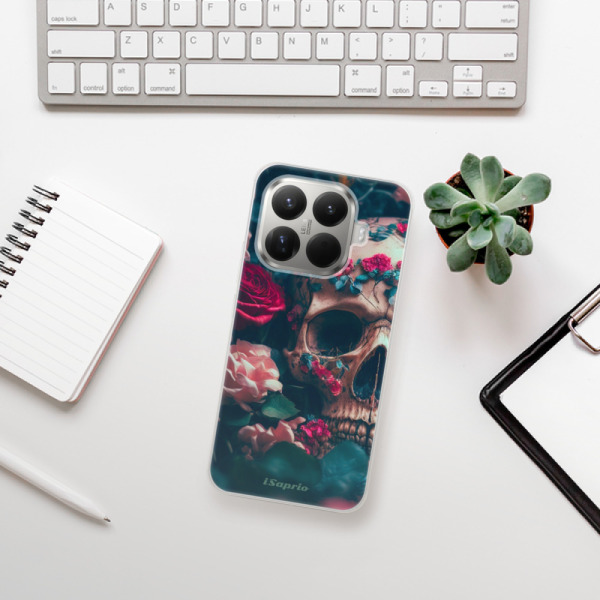 Silikonový kryt iSaprio - Xiaomi 15T Pro - Skull in Roses