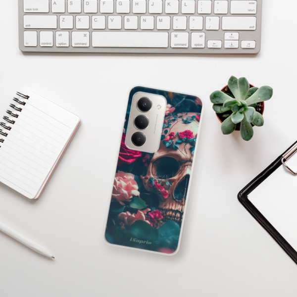 Silikonový kryt iSaprio - Xiaomi Redmi 15 - Skull in Roses