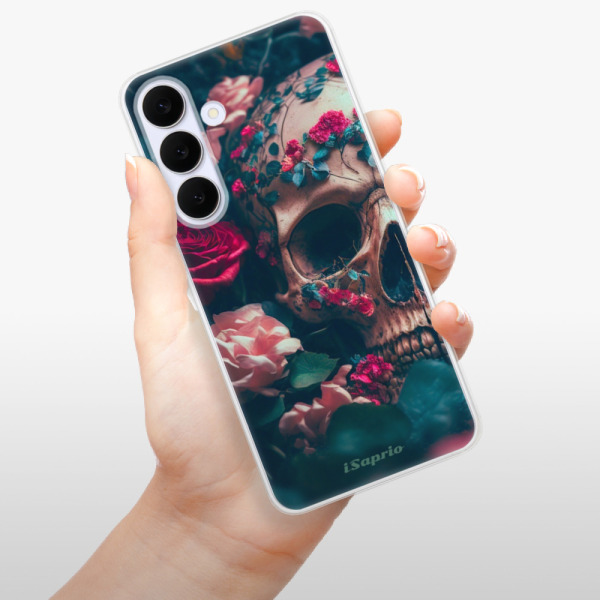 Silikonový kryt iSaprio - Samsung Galaxy S25 FE - Skull in Roses
