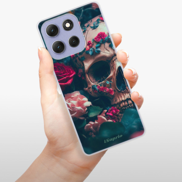 Silikonový kryt iSaprio - Motorola Moto G86 5G - Skull in Roses