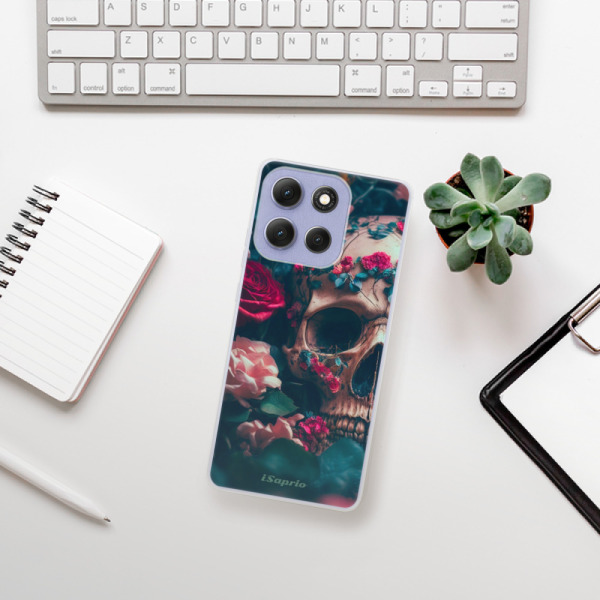 Silikonový kryt iSaprio - Motorola Moto G86 5G - Skull in Roses