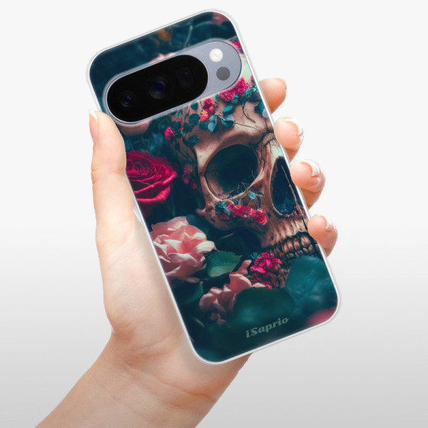 Silikonový kryt iSaprio - Google Pixel 10 / 10 Pro - Skull in Roses