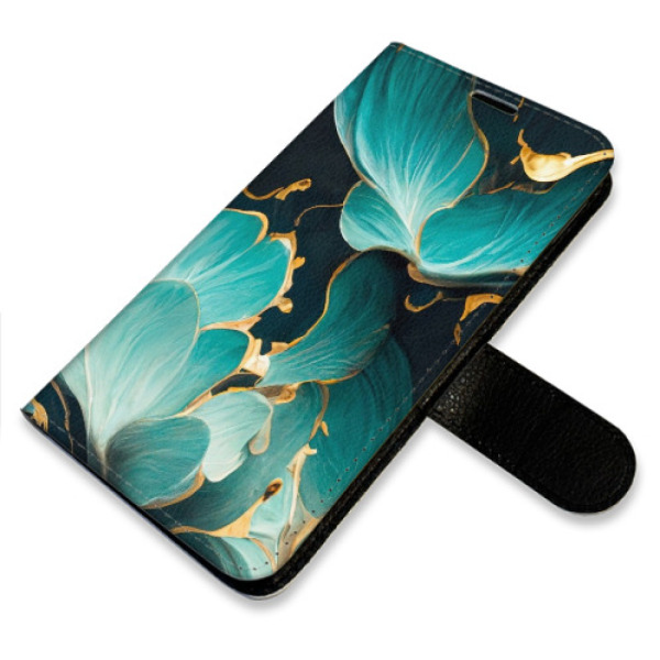 Flip pouzdro iSaprio - Xiaomi Redmi A5 - Blue Flowers 02 s kapsičkami na karty