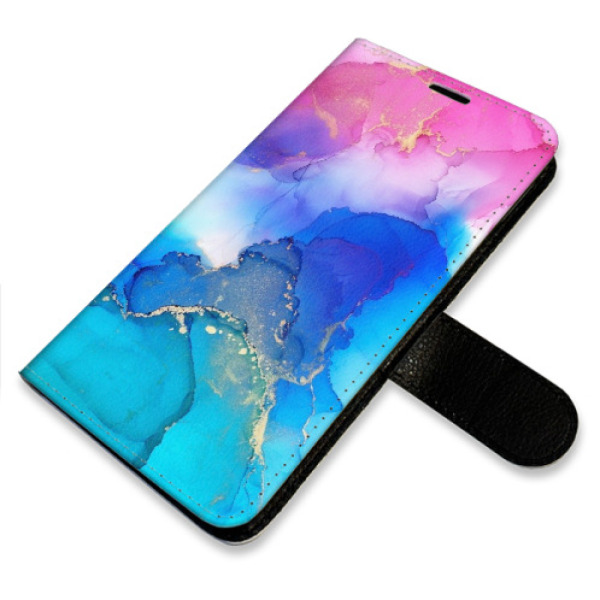 Flip pouzdro iSaprio - Xiaomi 15T - BluePink Paint s kapsičkami na karty