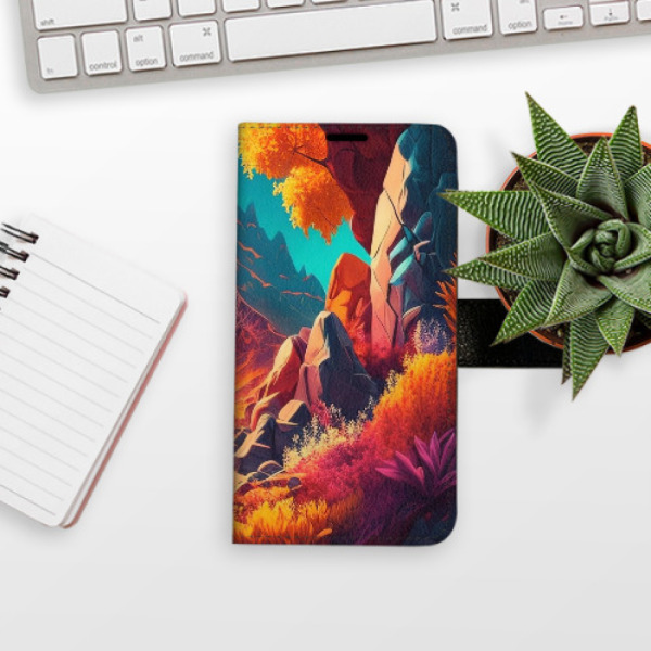 Flip pouzdro iSaprio - Xiaomi 15T - Colorful Mountains s kapsičkami na karty