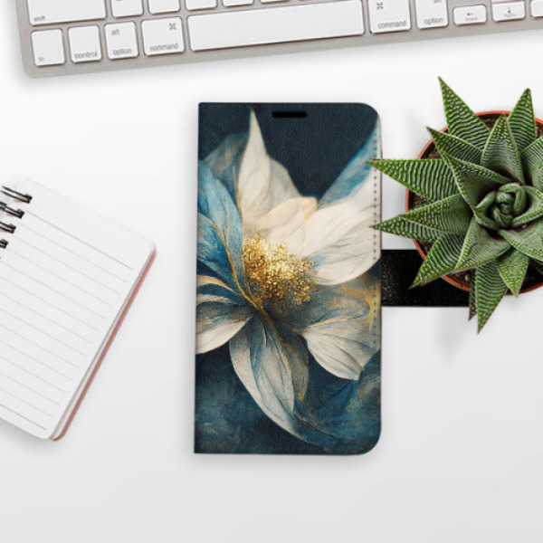 Flip pouzdro iSaprio - Google Pixel 10 / 10 Pro - Gold Flowers s kapsičkami na karty