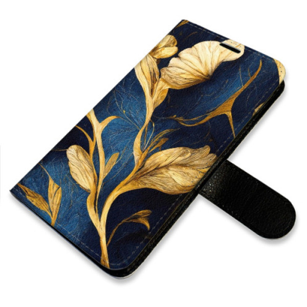 Flip pouzdro iSaprio - Samsung Galaxy S25 FE - GoldBlue s kapsičkami na karty