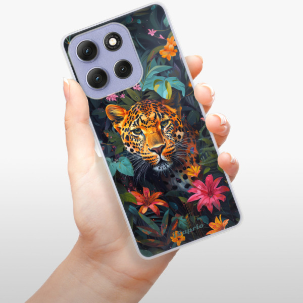Silikonový kryt iSaprio - Motorola Moto G86 5G - Flower Jaguar