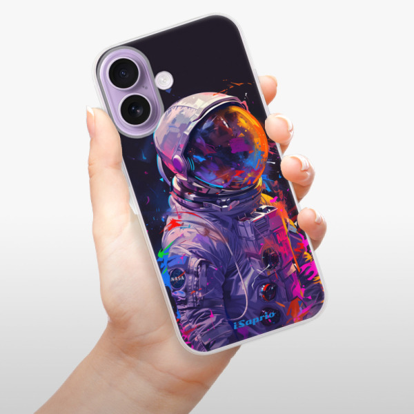 Silikonový kryt iSaprio - Apple iPhone 17 - Neon Astronaut