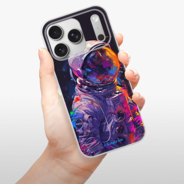 Silikonový kryt iSaprio - Apple iPhone 17 Pro - Neon Astronaut