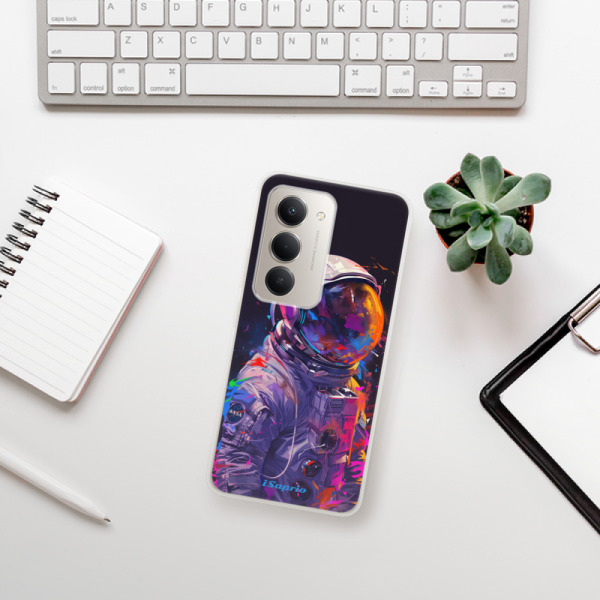 Silikonový kryt iSaprio - Xiaomi Redmi 15 - Neon Astronaut