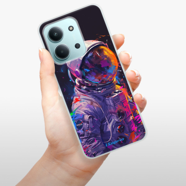 Silikonový kryt iSaprio - Xiaomi Redmi 15C - Neon Astronaut