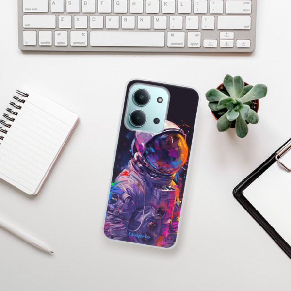 Silikonový kryt iSaprio - Xiaomi Redmi 15C - Neon Astronaut
