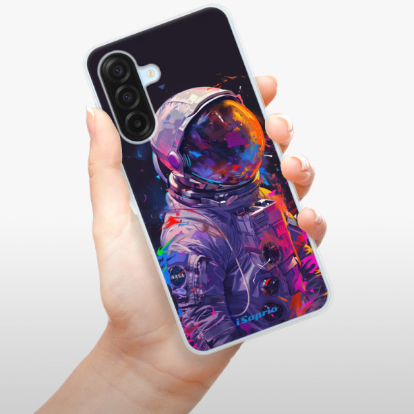 Silikonový kryt iSaprio - Samsung Galaxy A17 / A17 5G - Neon Astronaut