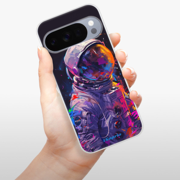 Silikonový kryt iSaprio - Google Pixel 10 / 10 Pro - Neon Astronaut