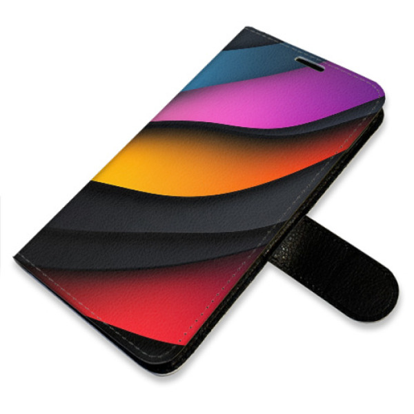 Flip pouzdro iSaprio - Xiaomi 14T - Color Waves s kapsičkami na karty