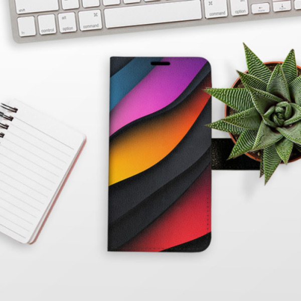 Flip pouzdro iSaprio - Xiaomi Redmi 15C - Color Waves s kapsičkami na karty