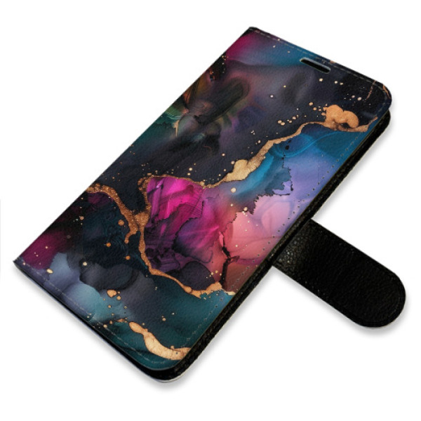 Flip pouzdro iSaprio - Xiaomi 14T - Dark Marble s kapsičkami na karty