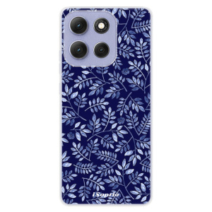 Silikonový kryt iSaprio - Motorola Moto G86 5G - Blue Leaves 05