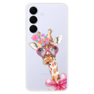 Silikonový kryt iSaprio - Samsung Galaxy S25 FE - Lady Giraffe