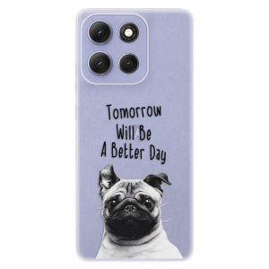 Silikonový kryt iSaprio - Motorola Moto G86 5G - Better Day Mopsík